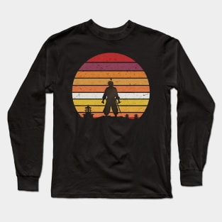 Retro vintage Samurai Long Sleeve T-Shirt